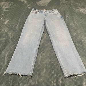 Abercrombie & Fitch Sky Blue Straight Leg Jeans super stretchy 2